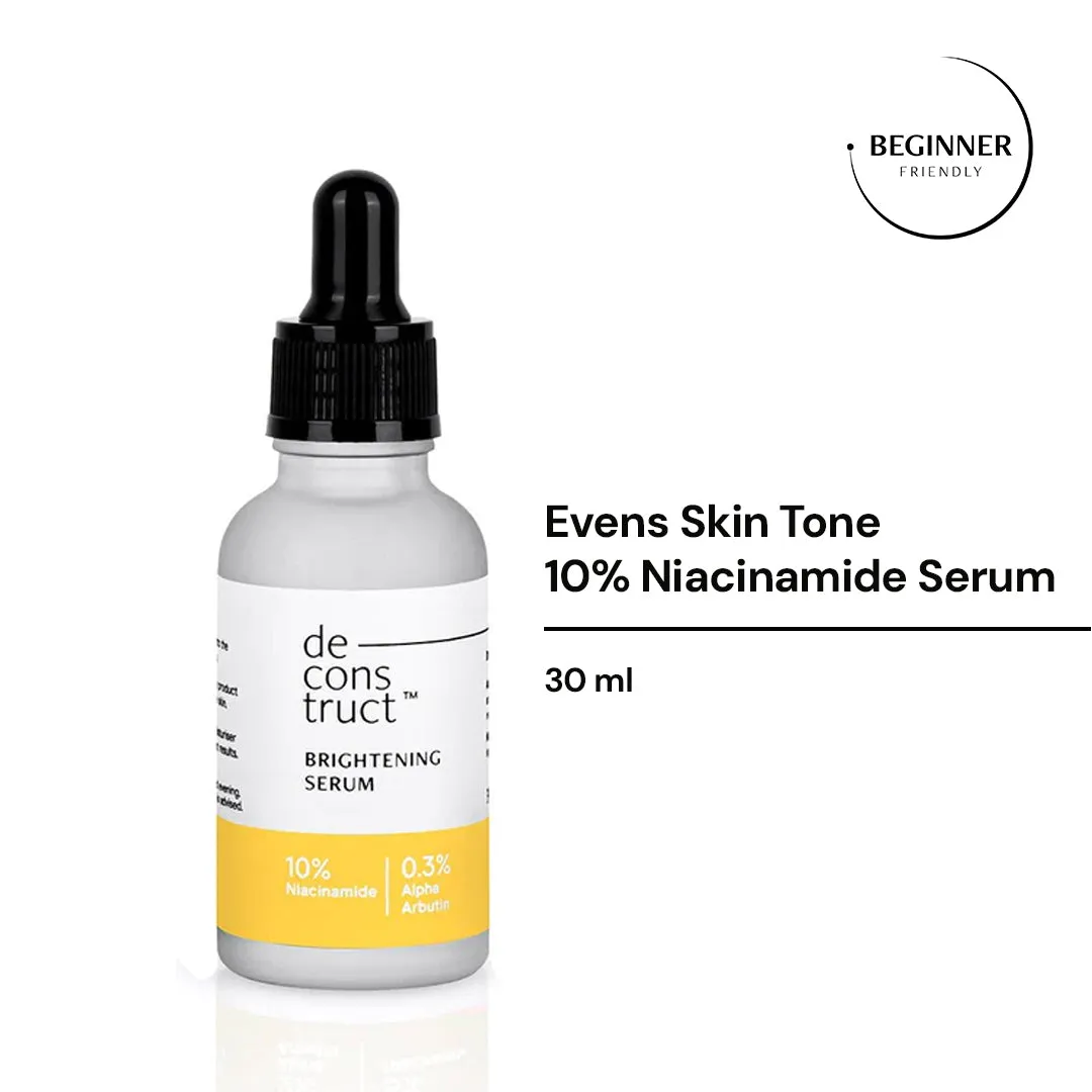 Brightening Niacinamide Serum - 10% Niacinamide   0.3% Alpha Arbutin For Boosting Radiance