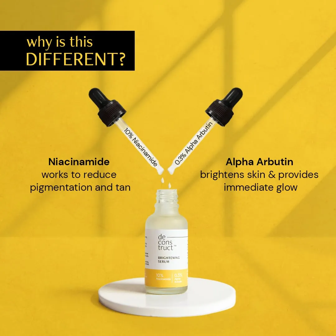 Brightening Niacinamide Serum - 10% Niacinamide   0.3% Alpha Arbutin For Boosting Radiance