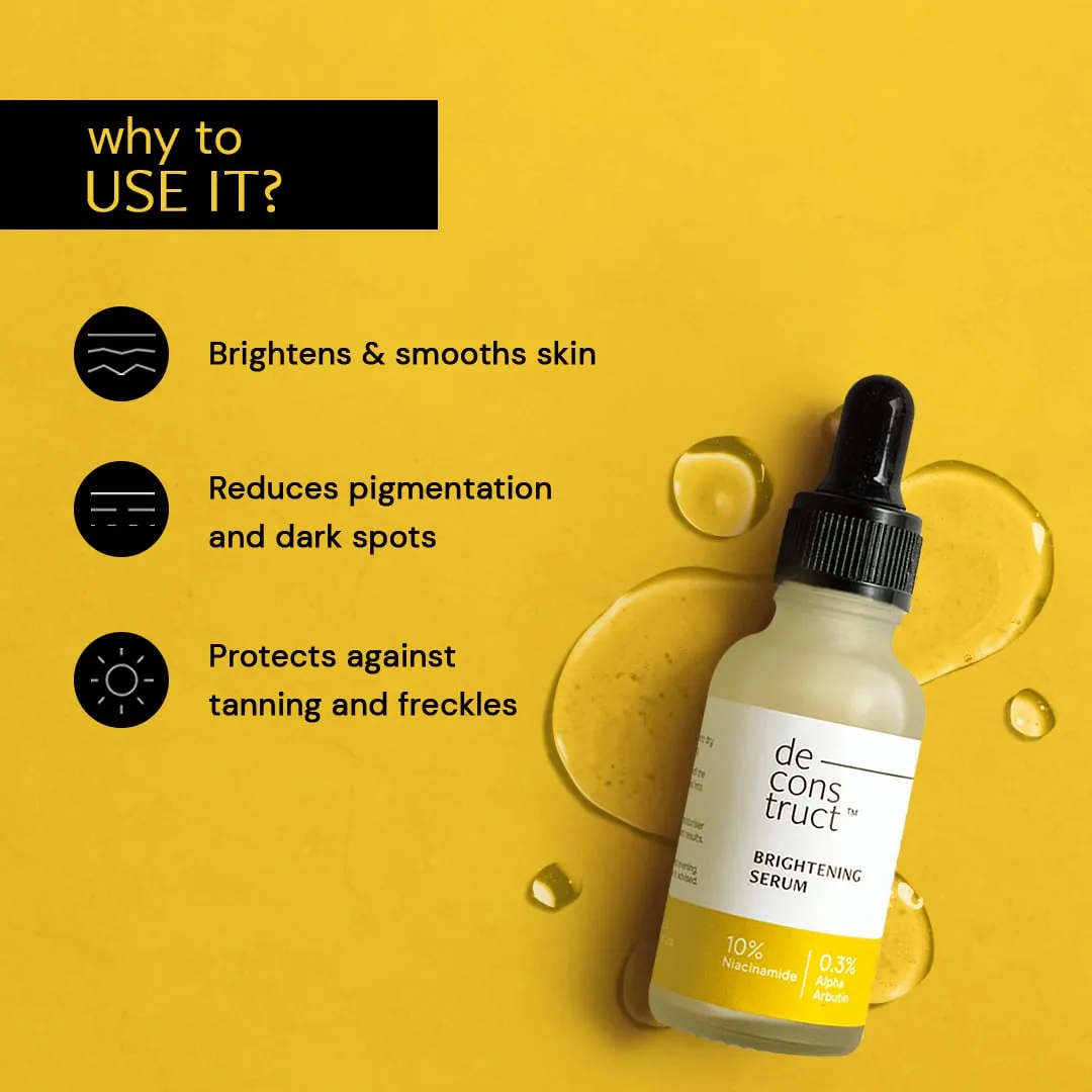 Brightening Niacinamide Serum - 10% Niacinamide   0.3% Alpha Arbutin For Boosting Radiance