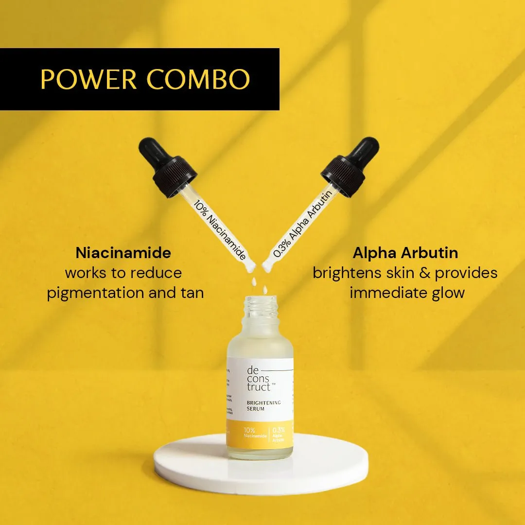 Brightening Niacinamide Serum - 10% Niacinamide   0.3% Alpha Arbutin For Boosting Radiance