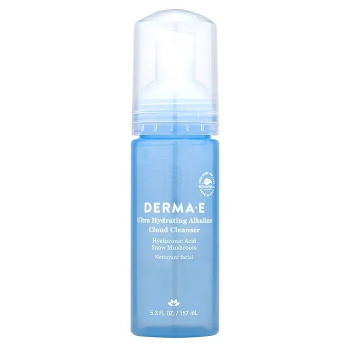 DERMA E - Ultra Hydrating Facial Alkaline Cloud Cleanser, 5.3 fl oz