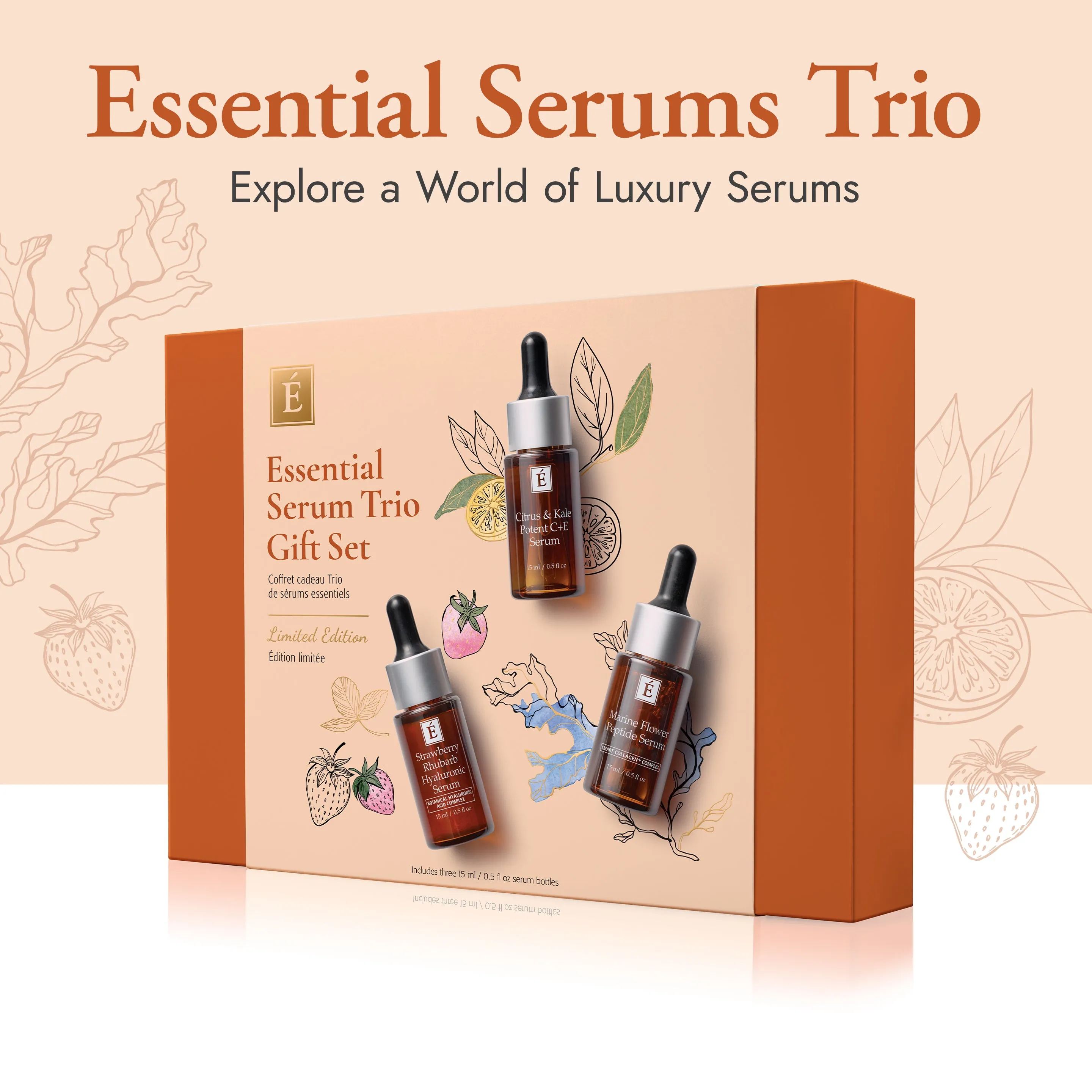 Eminence Organics Essential Serum Trio Gift Set (Limited Edition)