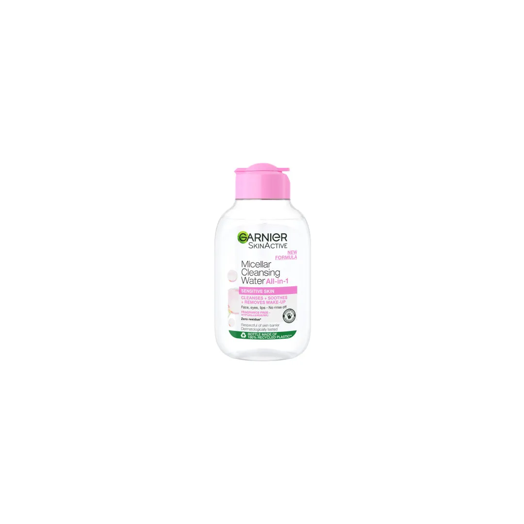 Garnier Micellar Water Facial Cleanser and Makeup Remover Pink for Sensitive Skin