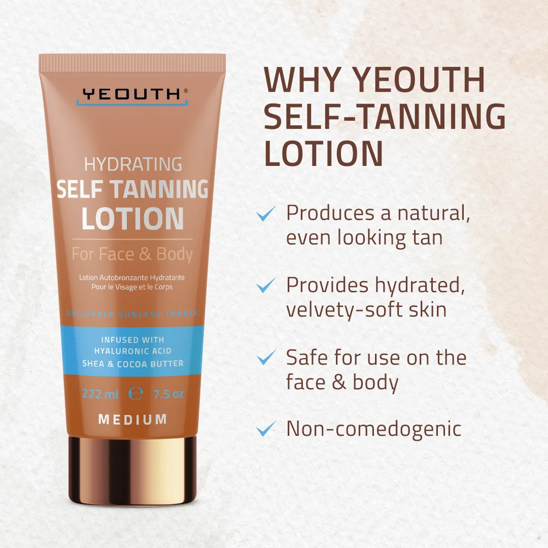 Hydrating Self Tanning Lotion for Face and Body