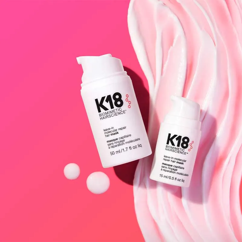 K18 Leave-in Molecular Repair Hair Mask   FREE Travel Size