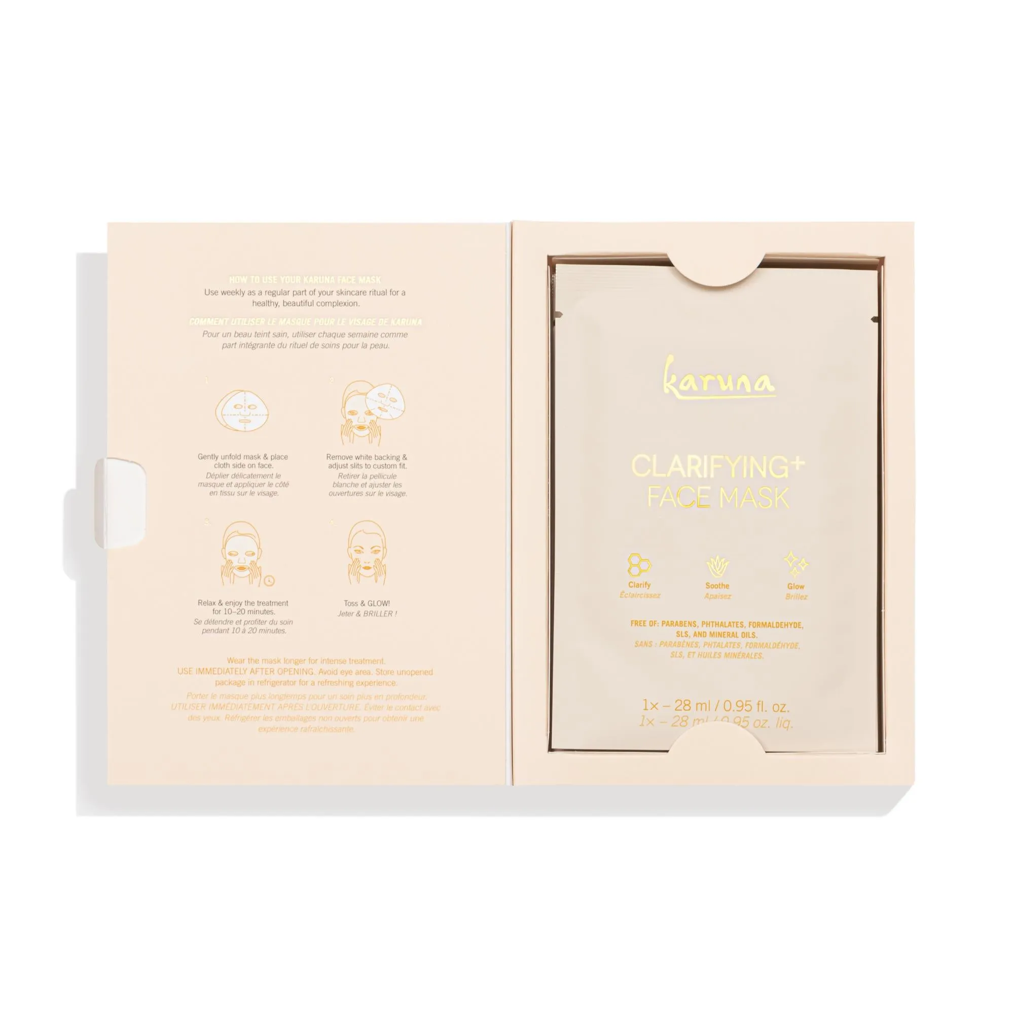 Karuna Clarifying  Face Mask, 4 ct