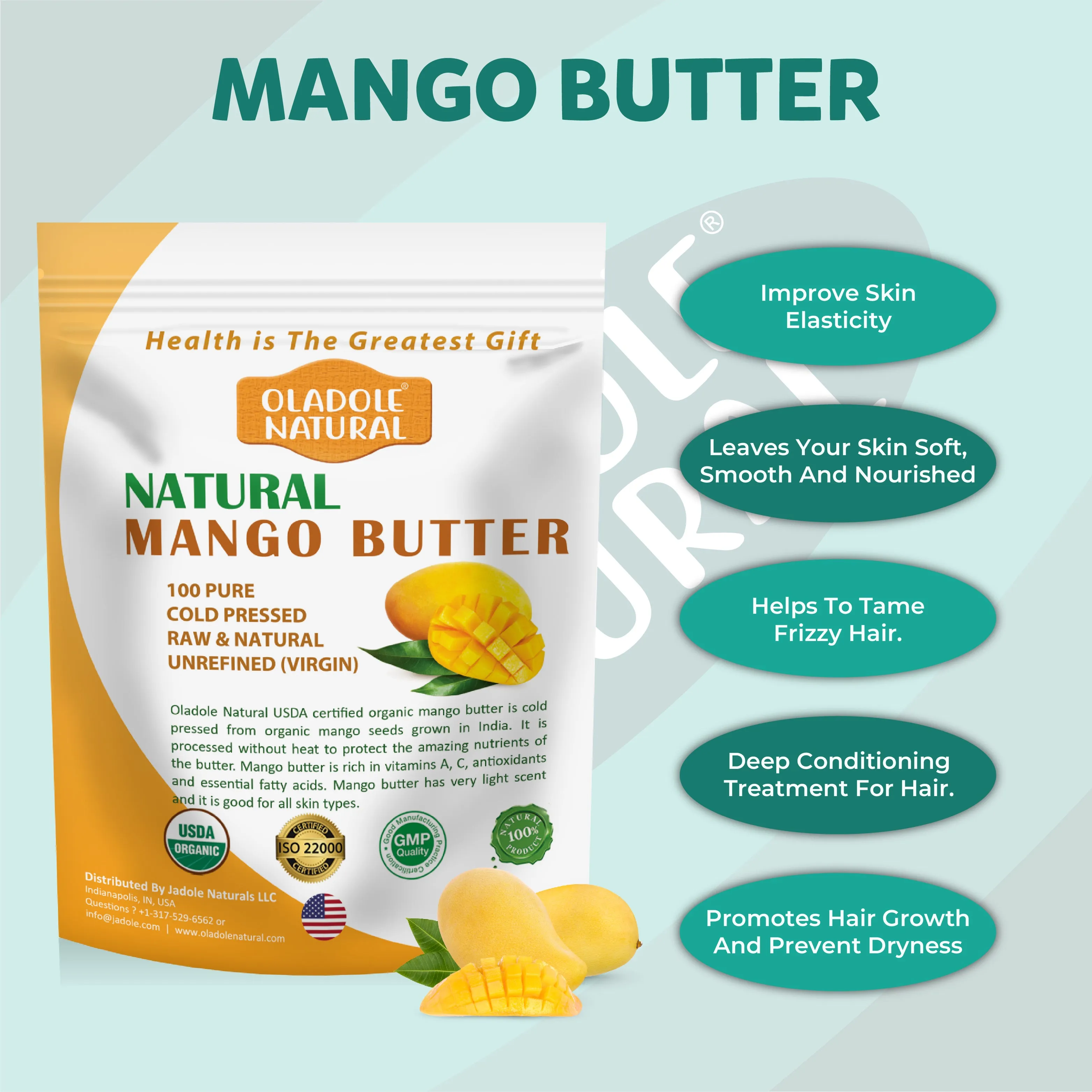 Natural Mango Butter 400g