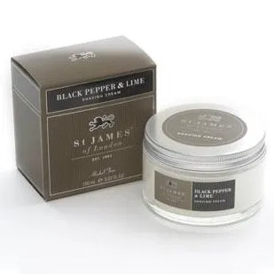 St. James of London - Black Pepper & Lime - Shaving Cream Jar